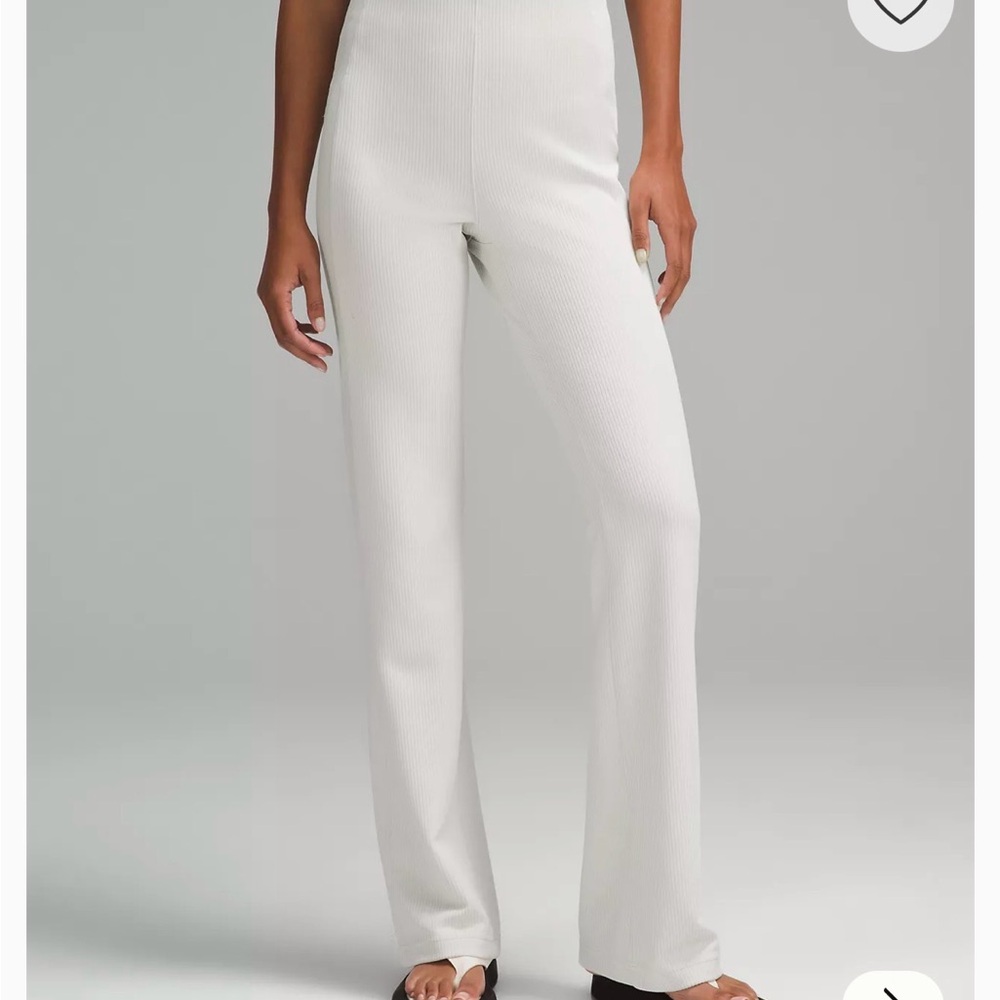Lululemon Athletica White Straight Leg Pants